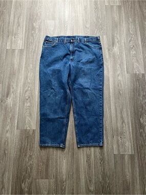 Vintage Y2K Carhartt Jeans 42x30 Workwear Loose Fit Denim